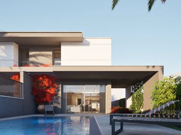 Luxe halfvrijstaande villa’s aan de kust