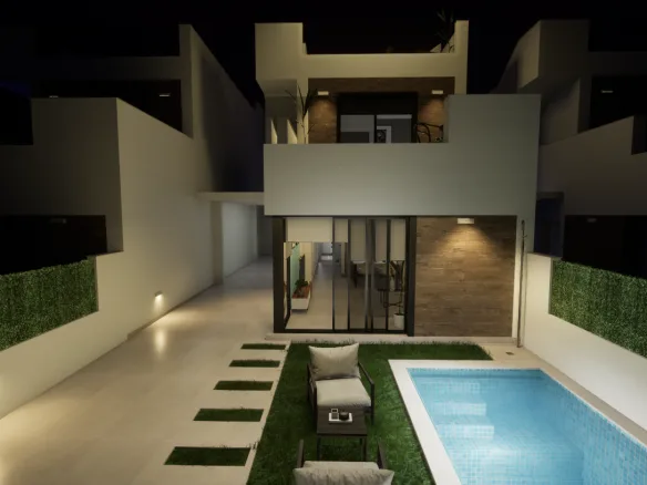 Villas exclusivas a poca distancia de la playa.