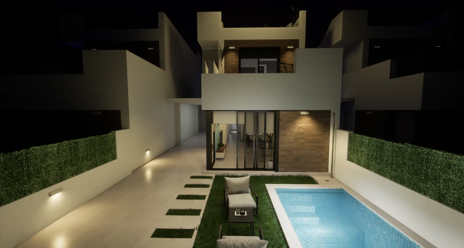 Villas exclusivas a poca distancia de la playa.