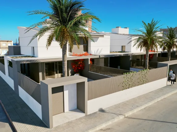 Luxe halfvrijstaande villa’s aan de kust