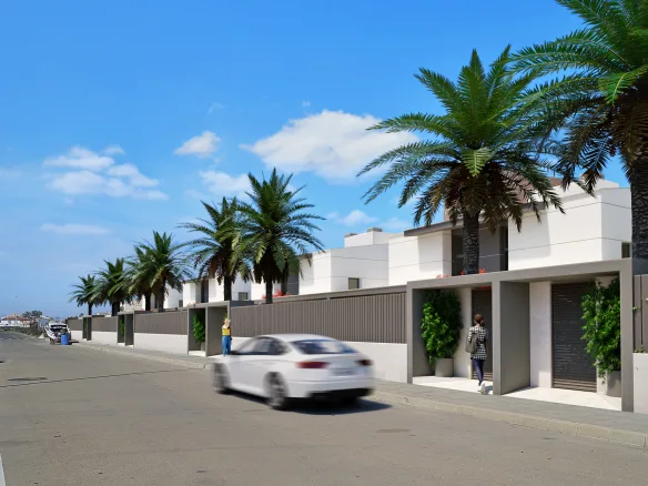 Luxe halfvrijstaande villa’s aan de kust