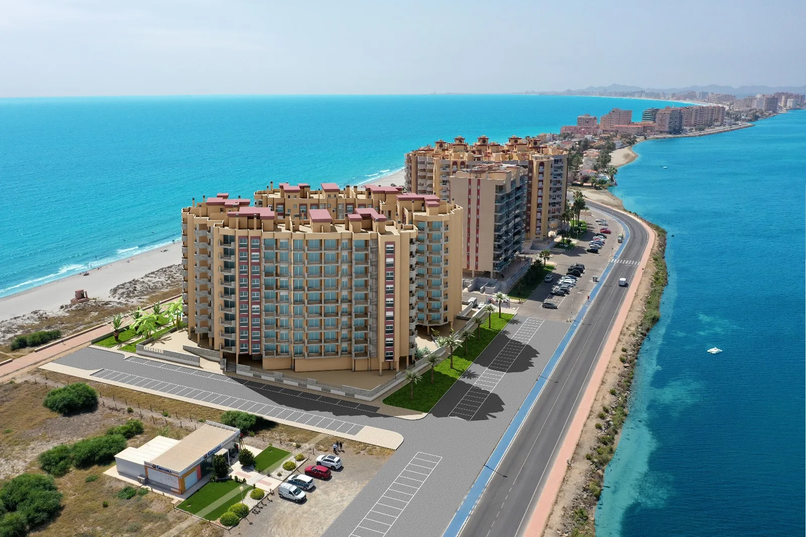 Uitzicht op de Mar Menor vanuit appartement La Manga