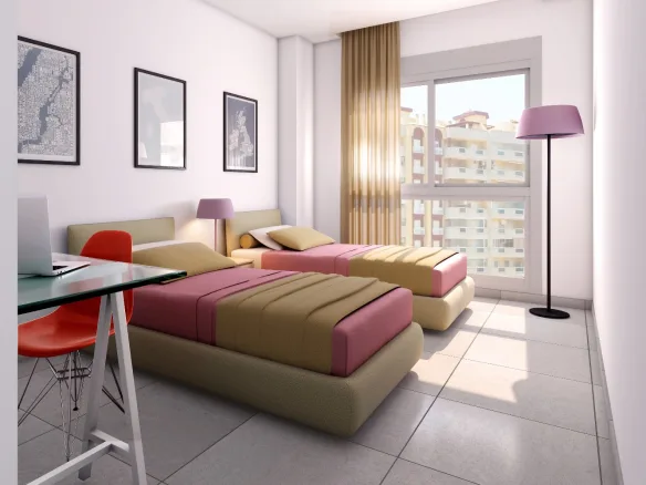 Tweede slaapkamer in appartement te koop in La Manga Murcia