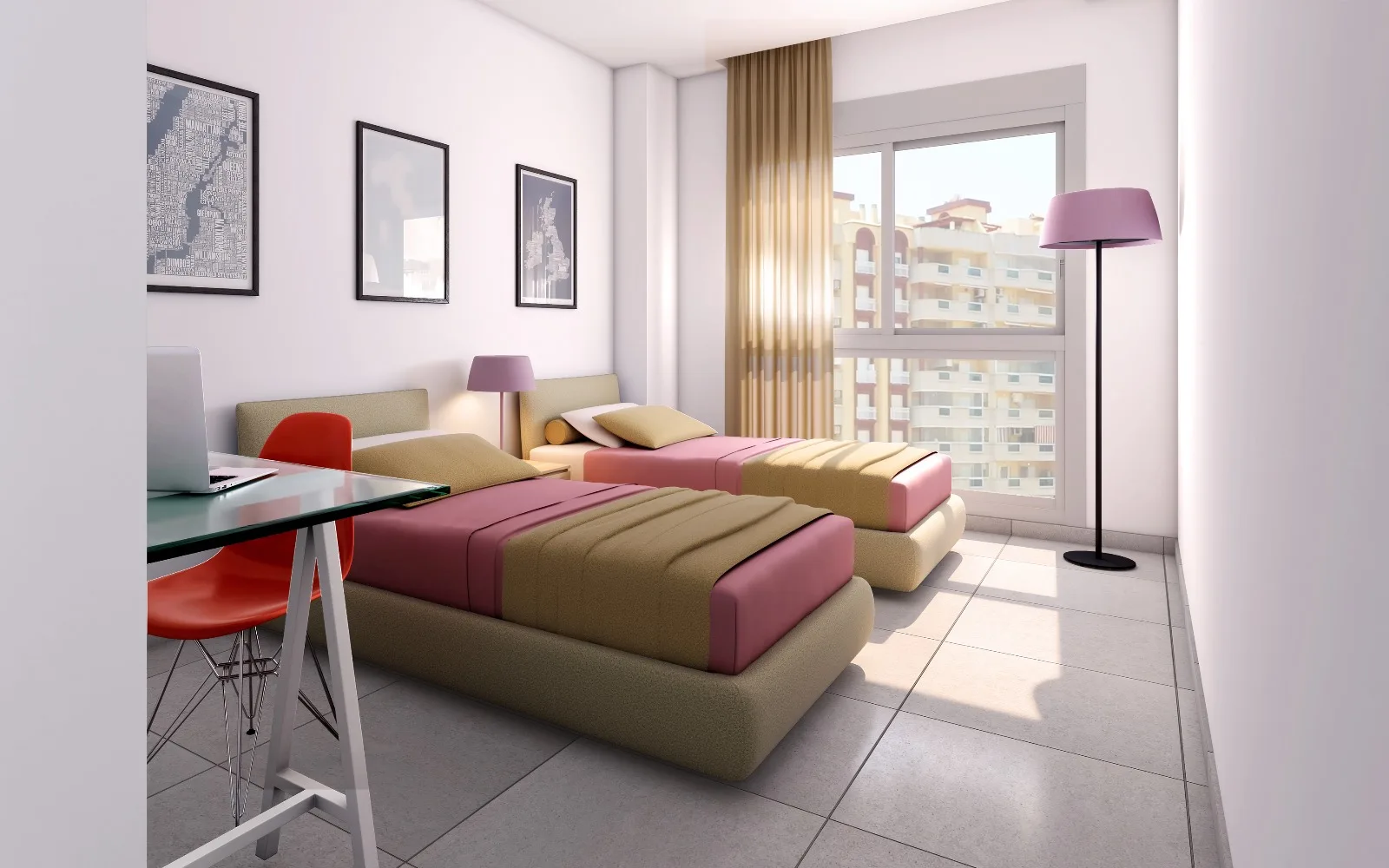 Tweede slaapkamer in appartement te koop in La Manga Murcia