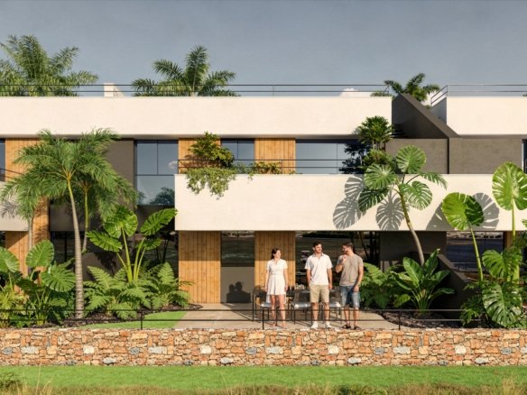 vooraanzicht bungalow alhama nature
