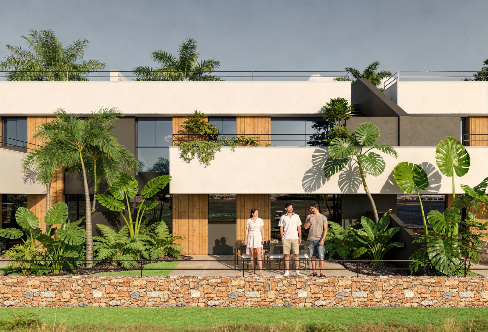 vooraanzicht bungalow alhama nature