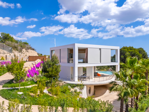 Panoramisch uitzicht van Duurzame Villa Las Colinas