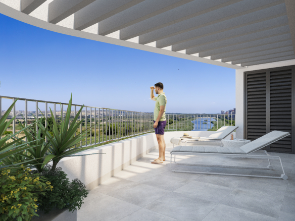 Nieuwbouw appartementen en penthouse met prachtig uitzicht. Guardamar del Segura, Costa Blanca, Tomas fem casas