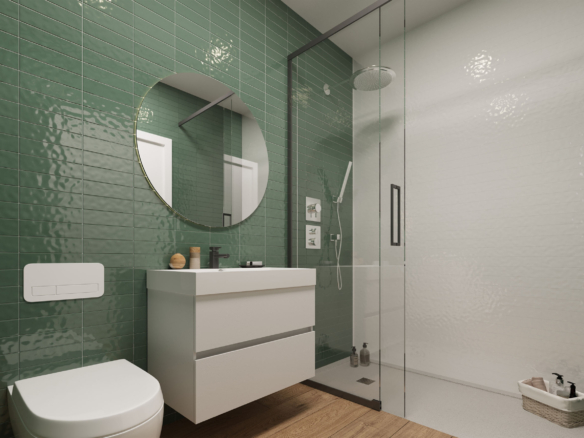 badkamer in moderne appartementen in alicante, tomas fem casas