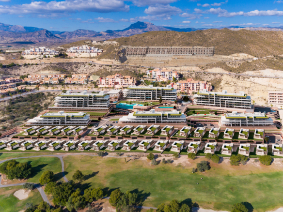 gehele plan van moderne appartementen in alicante, tomas fem casas