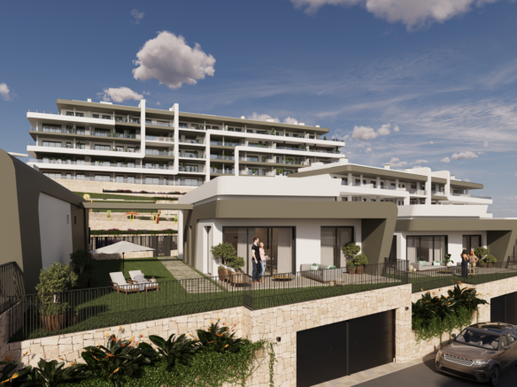 moderne villa's met garage beneden, alicante bij mutxamel, tomas fem casas