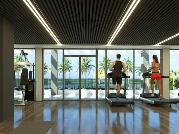 Outdoor gym naast het petanqueveld