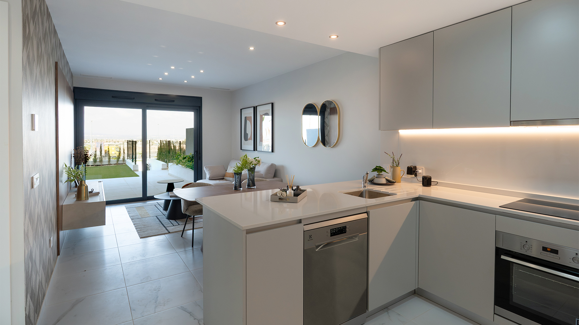 Prachtige open keuken met leefruimte nieuwbouw torrevieja