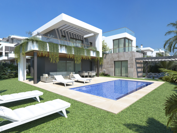 Moderne villa met zwembad, nieuwbouw torrevieja nabij la mata