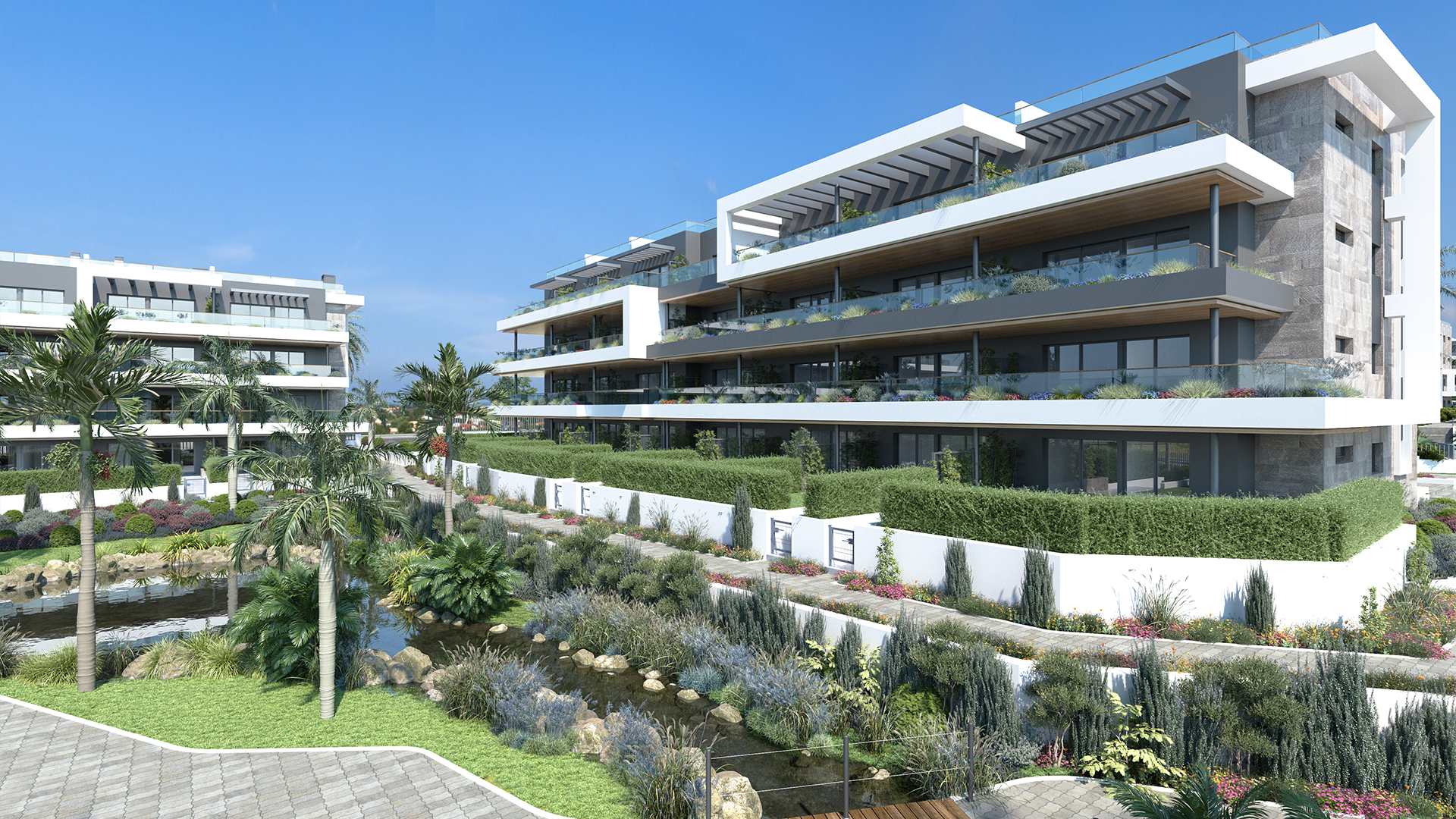 Moderne appartementen met grote balkons, nieuwbouw Torrevieja nabij La Mata
