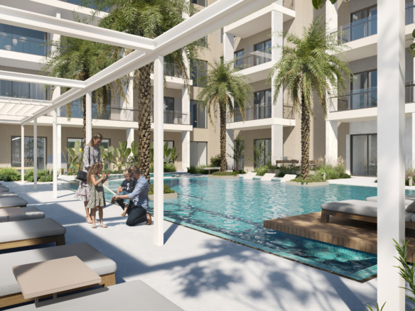 Zwembad 1WOOD Residence 2 Modern wonen in Dubai