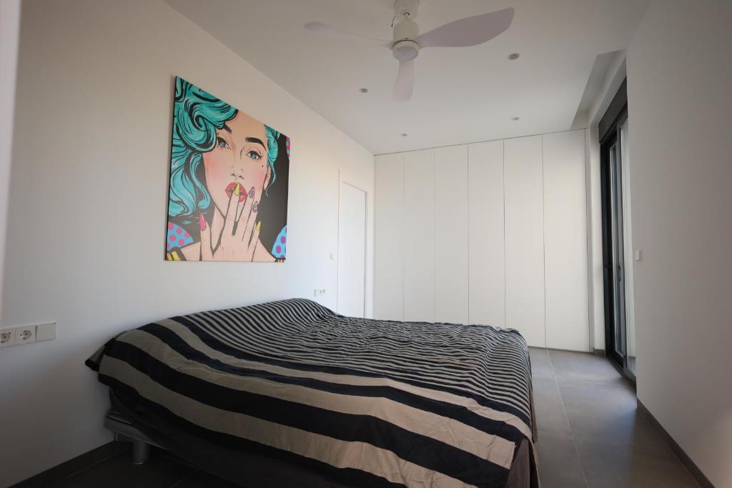 Slaapkamer in vakantievilla met airconditioning en daglicht