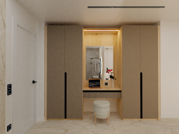 Kastenwand van appartementen met verhuurlicentie