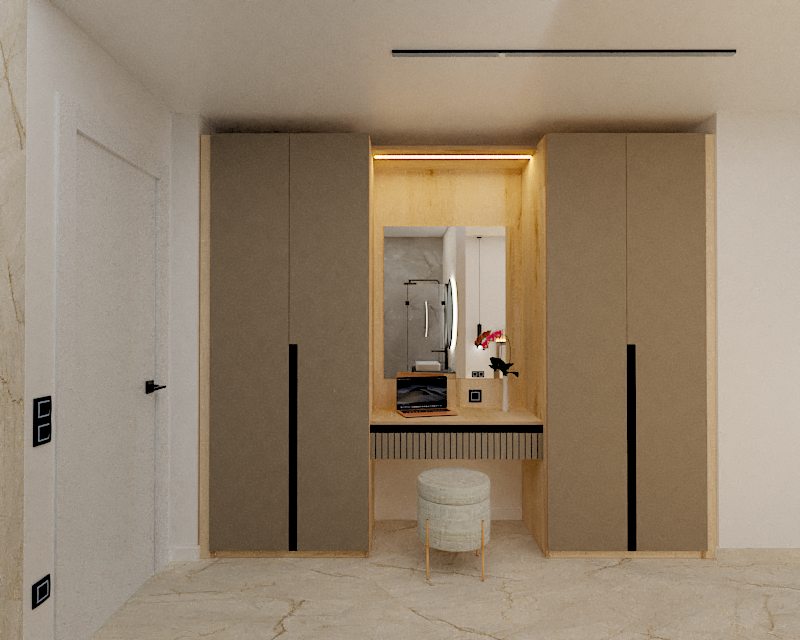 Kastenwand van appartementen met verhuurlicentie