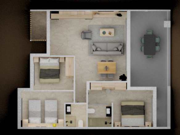 plattegrond van appartementen met verhuurlicentie in playa higuericas