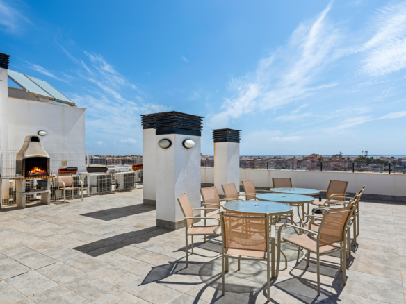 Zonnig dakterras/solarium sfeerbeeld in Lo Pagán aan de Costa Cálida