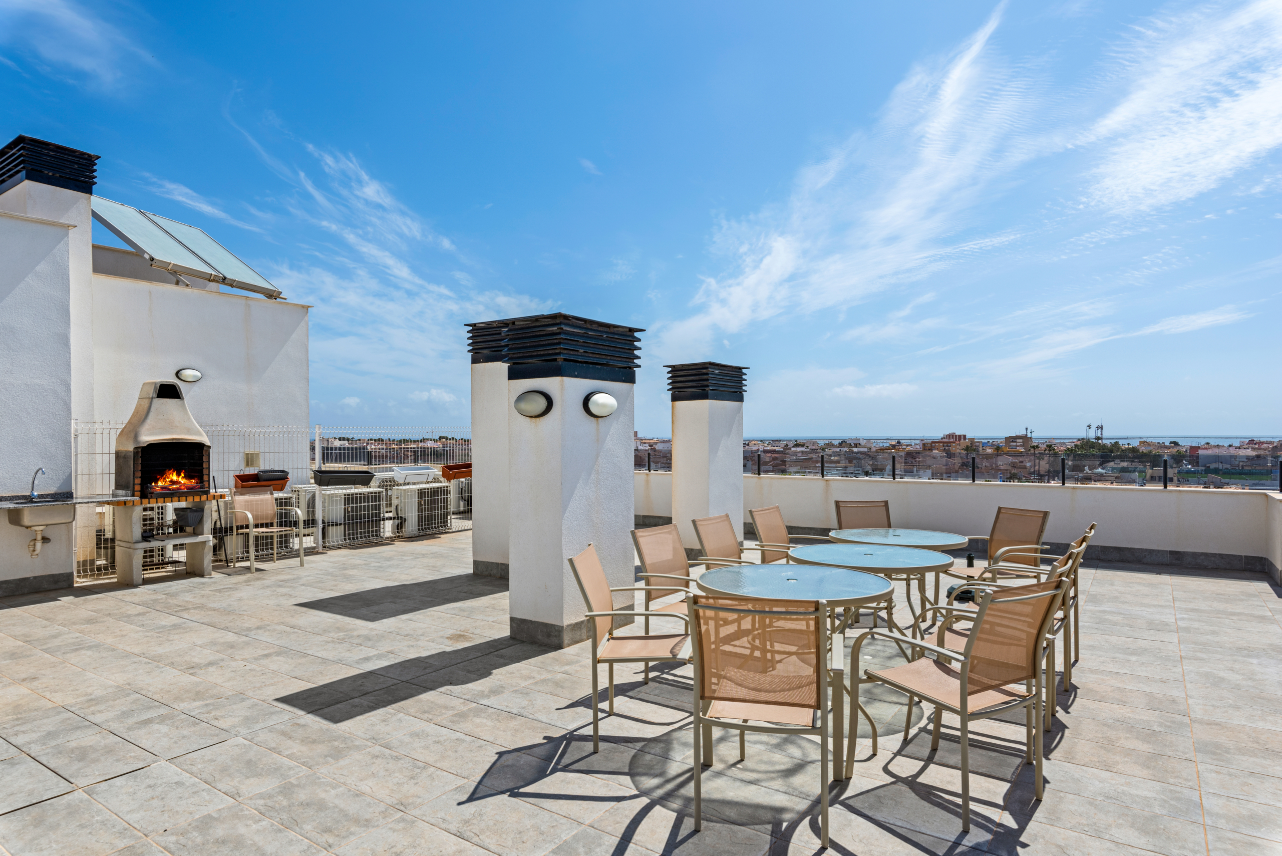 Zonnig dakterras/solarium sfeerbeeld in Lo Pagán aan de Costa Cálida