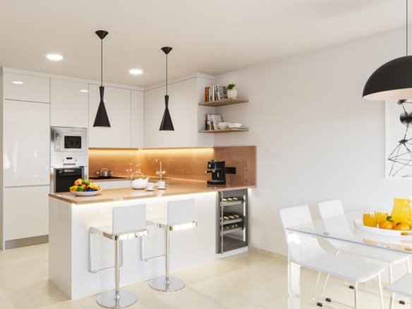 kitchen of villa in spain la marina