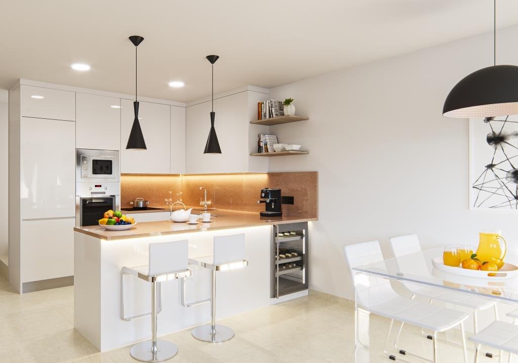 kitchen of villa in spain la marina