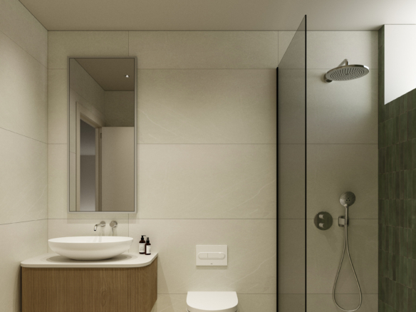 Tweede badkamer in moderne villa’s in Polop met modern sanitair