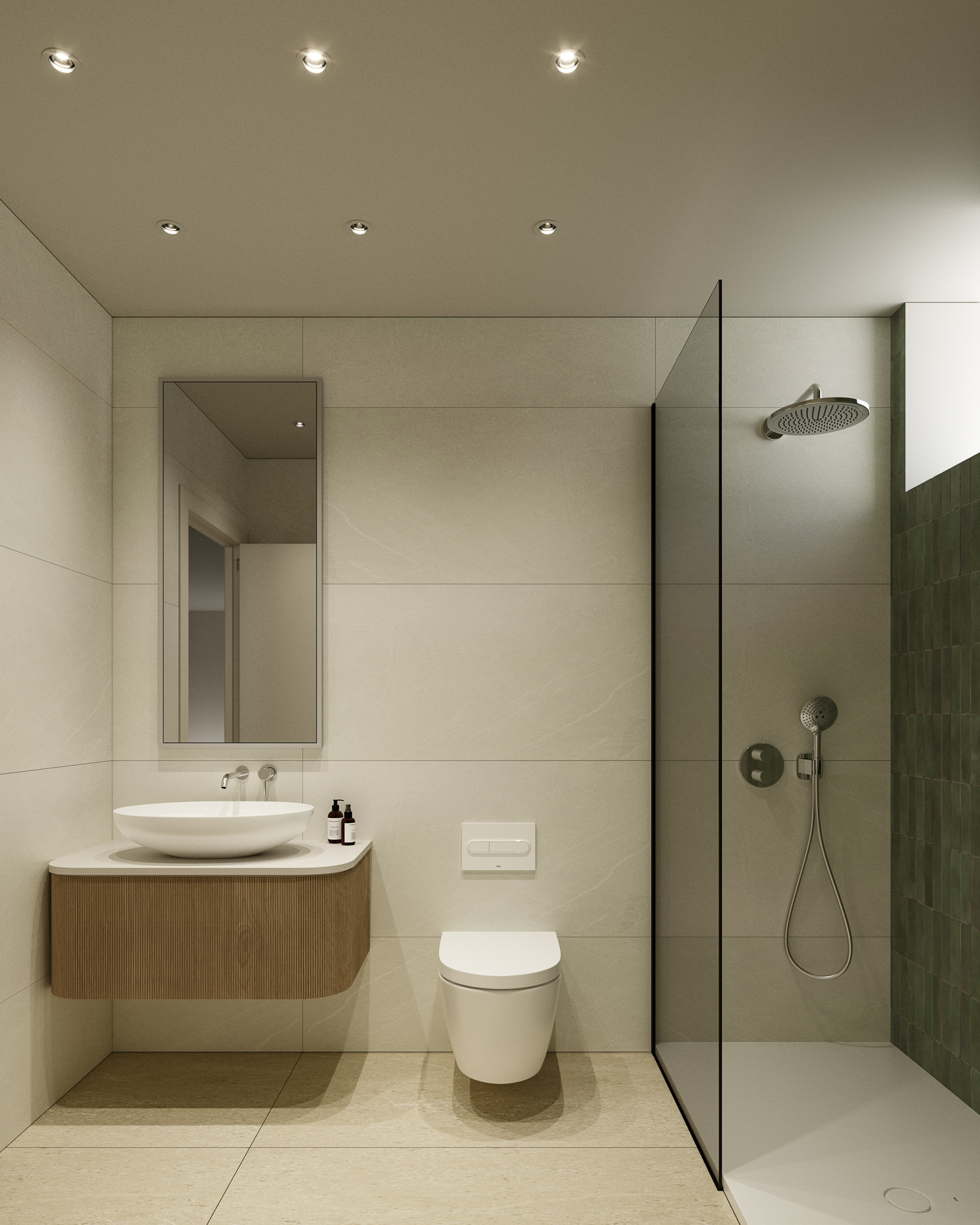 Tweede badkamer in moderne villa’s in Polop met modern sanitair