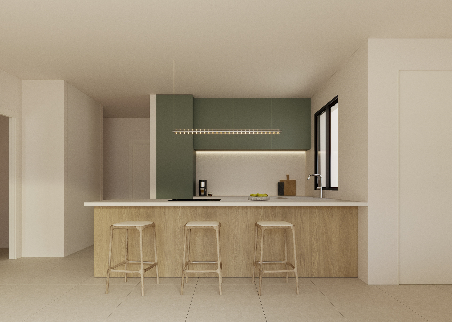 Volledig uitgeruste keuken in moderne villa’s in Polop