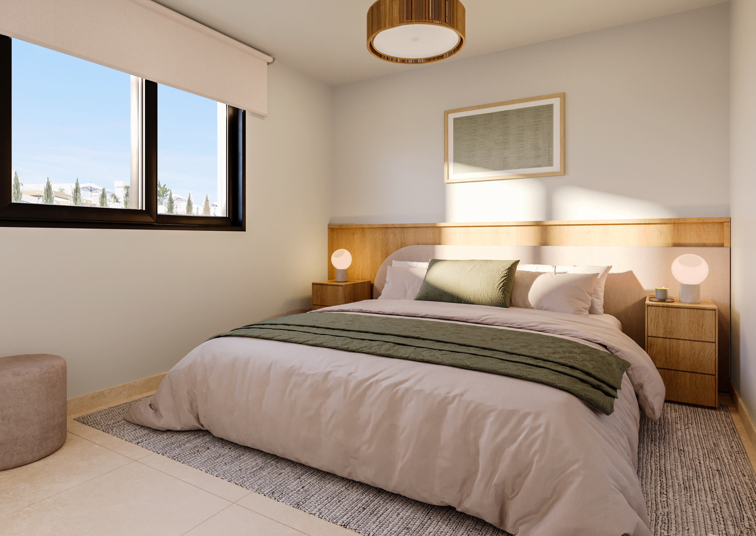 Comfortabele slaapkamer in nieuwbouw appartement in Torrevieja