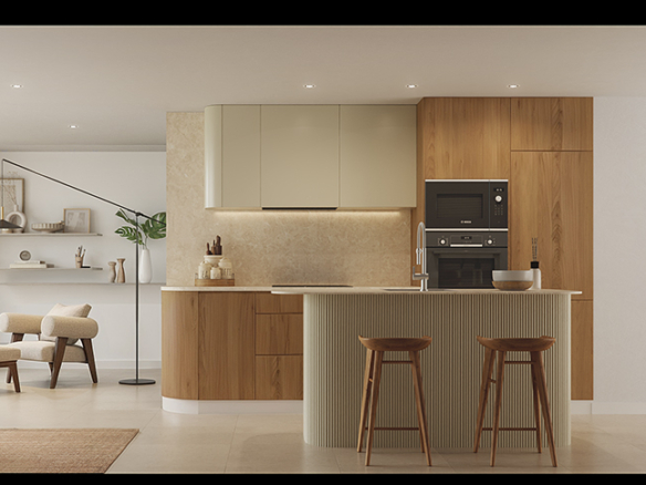 keuken in moderne villa aan de Mar Menor