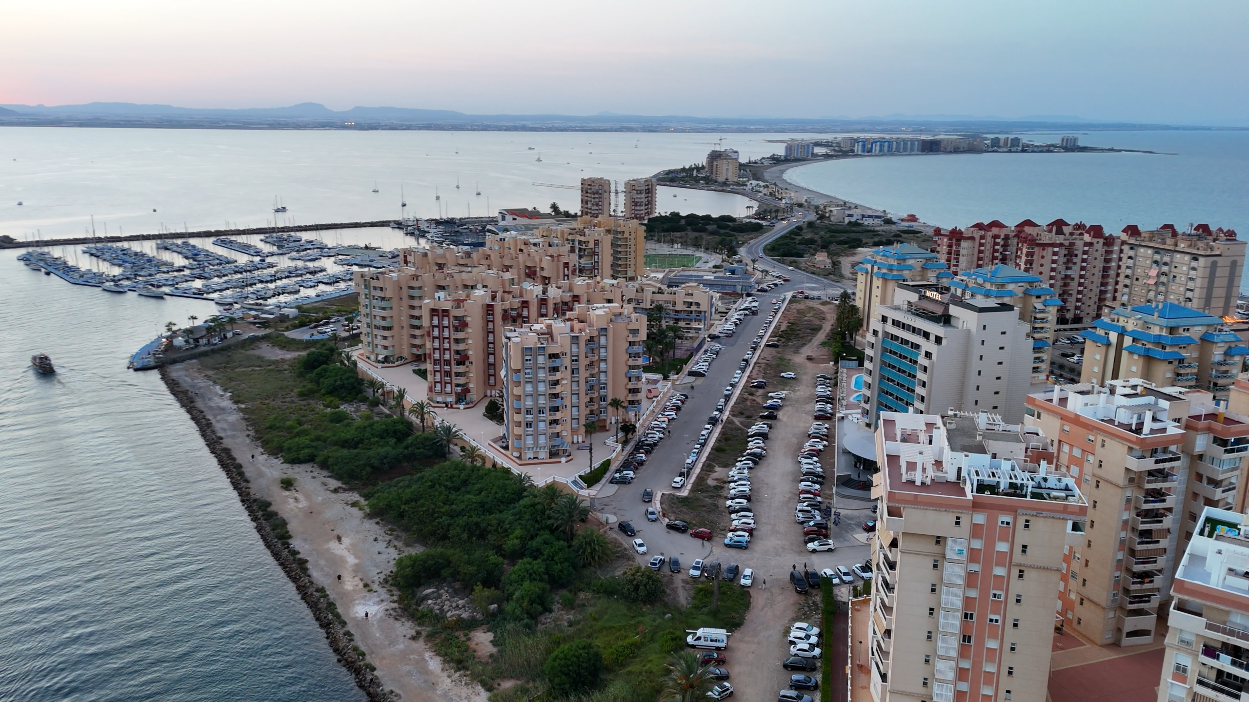 Bovenkant van la manga del mar menor