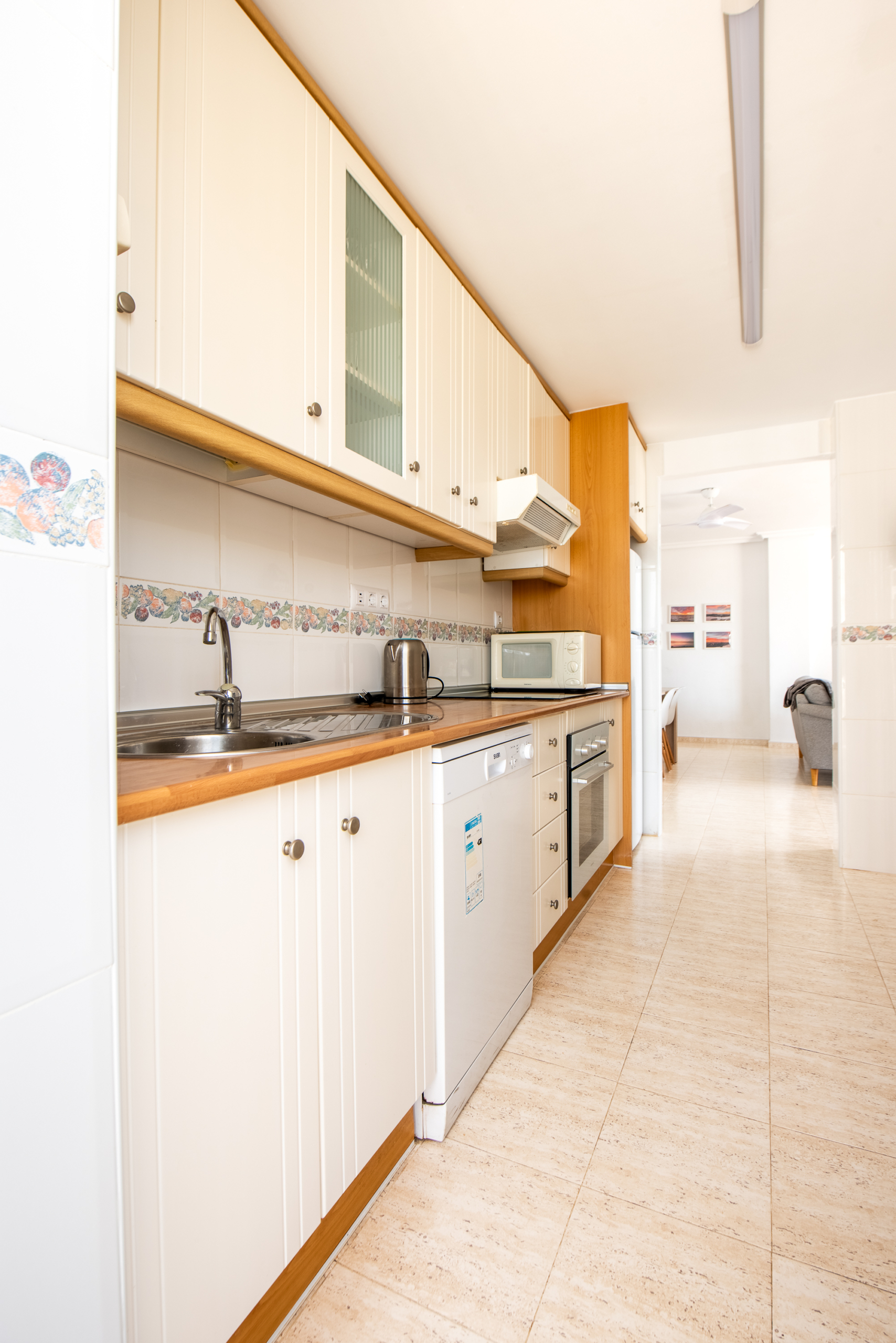 Afzonderlijke keuken in appartement in Puerto Mar 1-2 La Manga