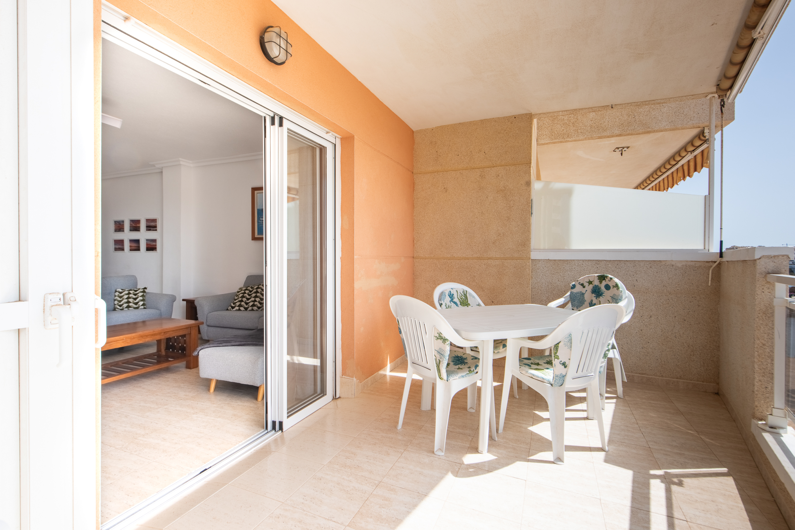 Terras met vrij uitzicht over de Mar Menor in La Manga del Mar Menor