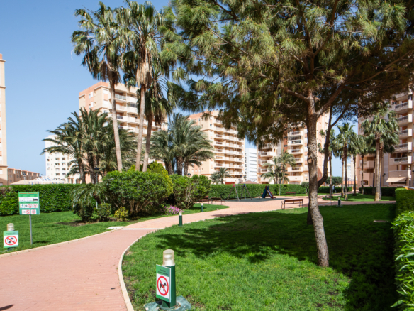 Verzorgde binnentuin in puertomar in la manga del mar menor