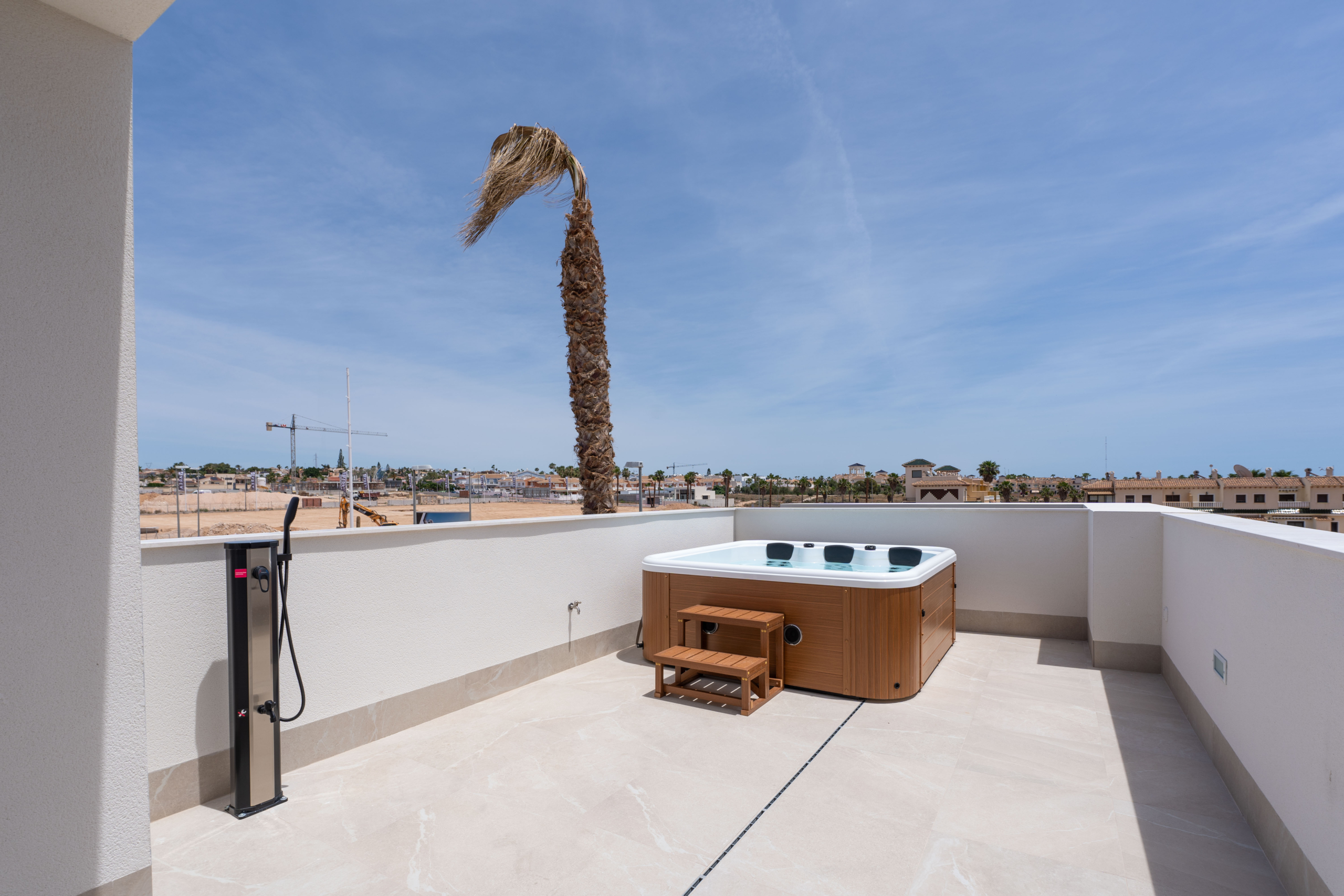 solarium van appartement in Los Alcázares met ruimte voor jacuzzi
