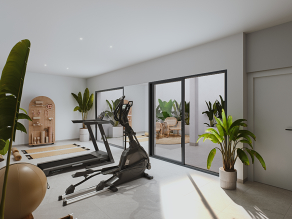 Zelf in te richten multifunctionele kelderruimte in nieuwbouw villa Murcia bij Santa Rosalía Lake and Life Resort