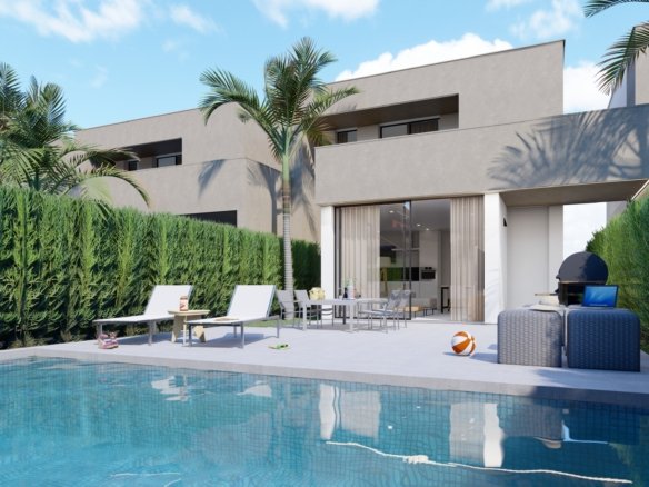 villa with swimming pool at mar menor