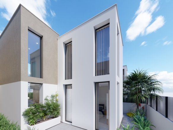 side view of villa with rental license