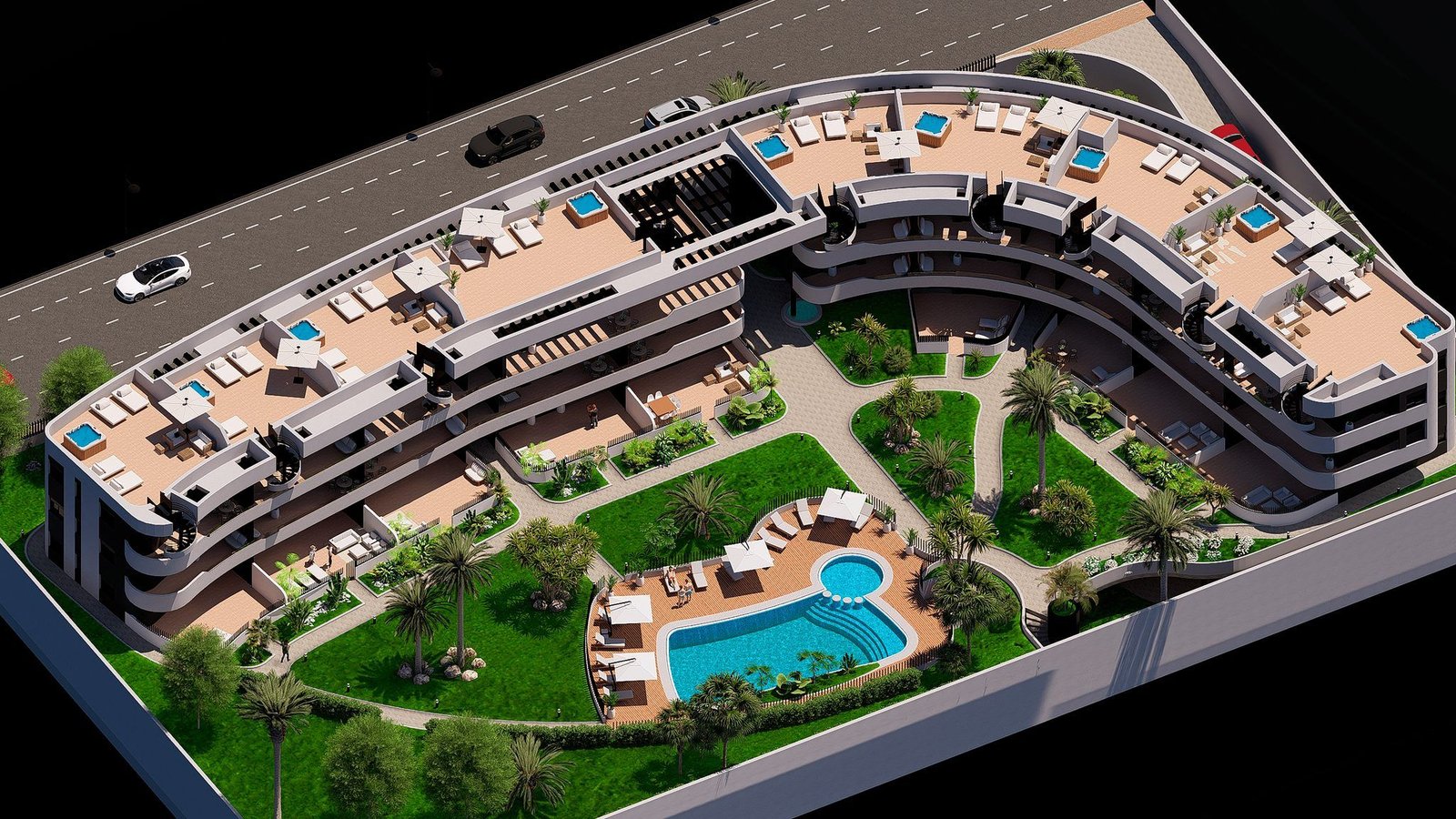 Nieuwbouwappartementen aan de golfbaan in Los Alcázares