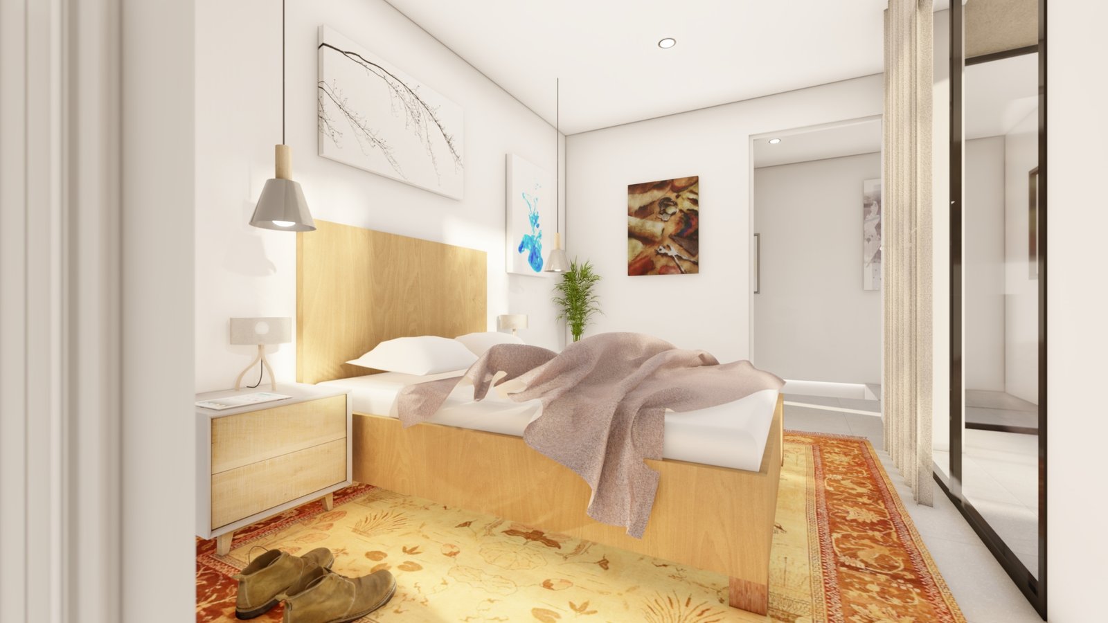 tweede slaapkamer van villa aan de Mar Menor