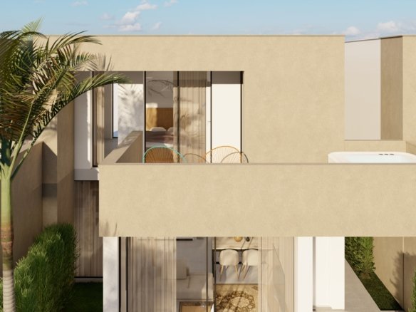 dakterras van villa in los urrutias