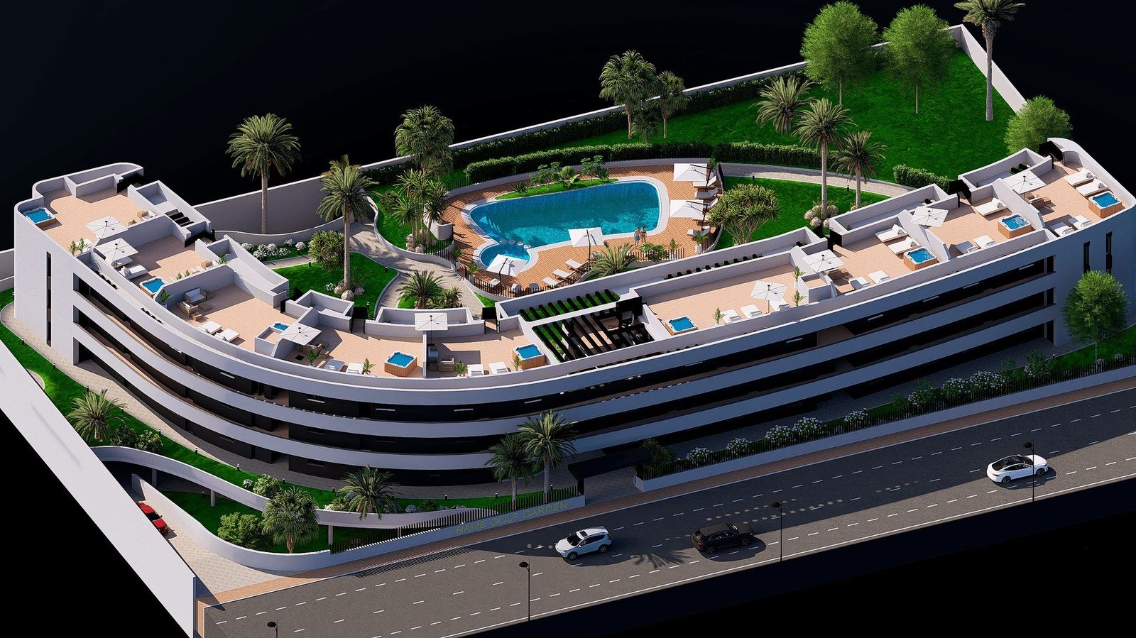 Nieuwbouwappartementen aan de golfbaan in Los Alcázares