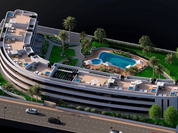Nieuwbouwappartementen aan de golfbaan in Los Alcázares