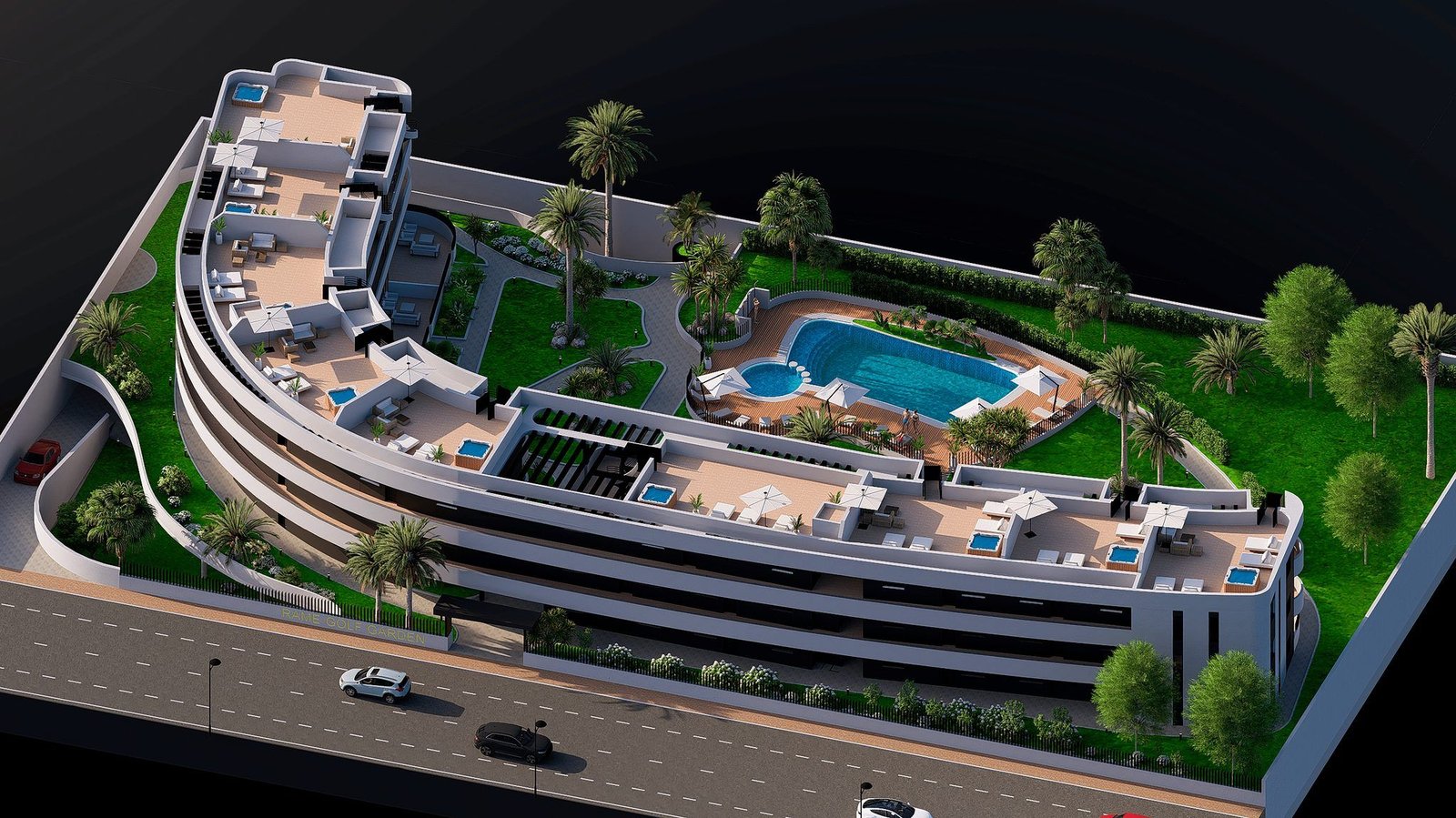 Nieuwbouwappartementen aan de golfbaan in Los Alcázares