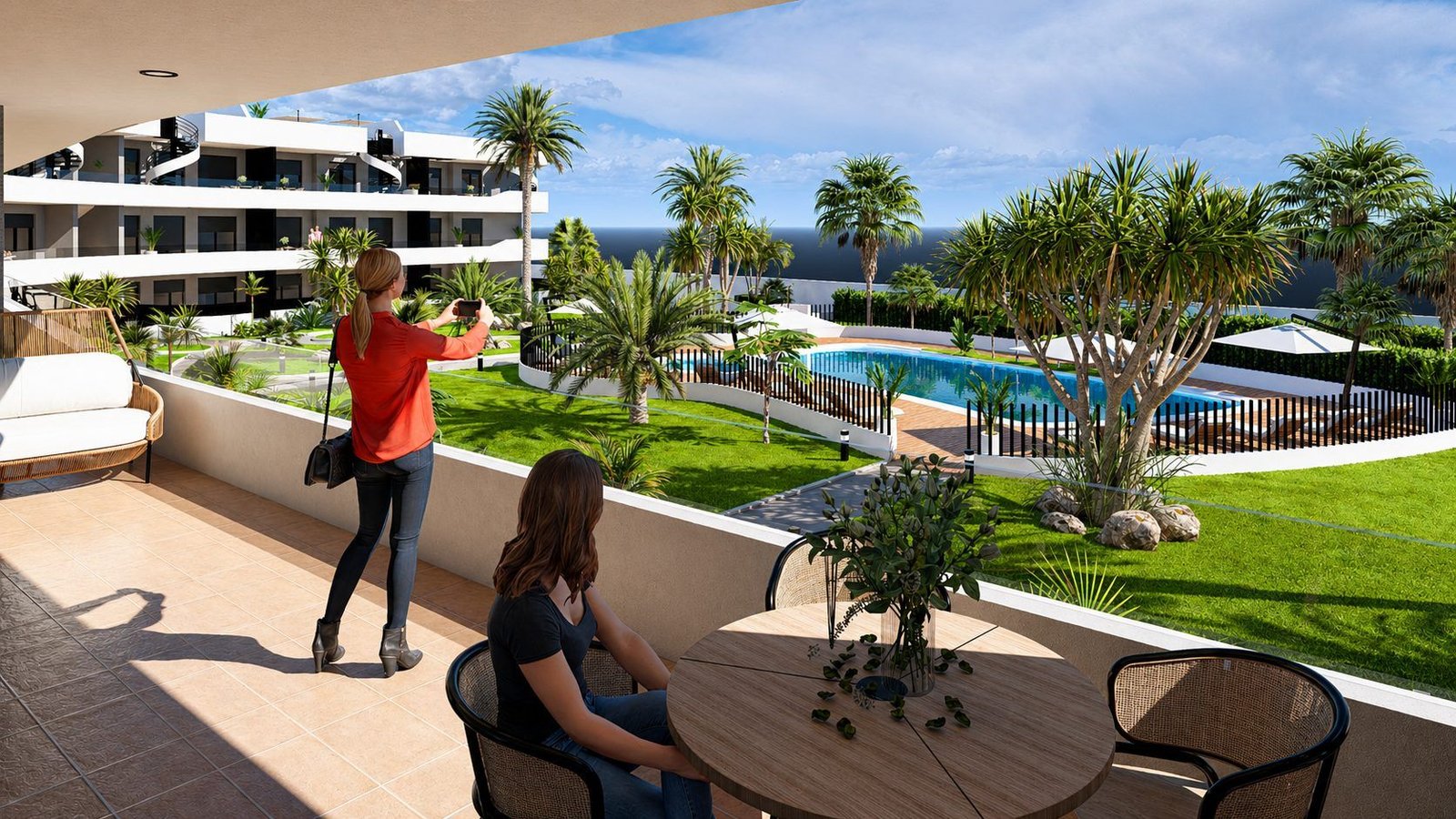 Nieuwbouwappartementen aan de golfbaan in Los Alcázares