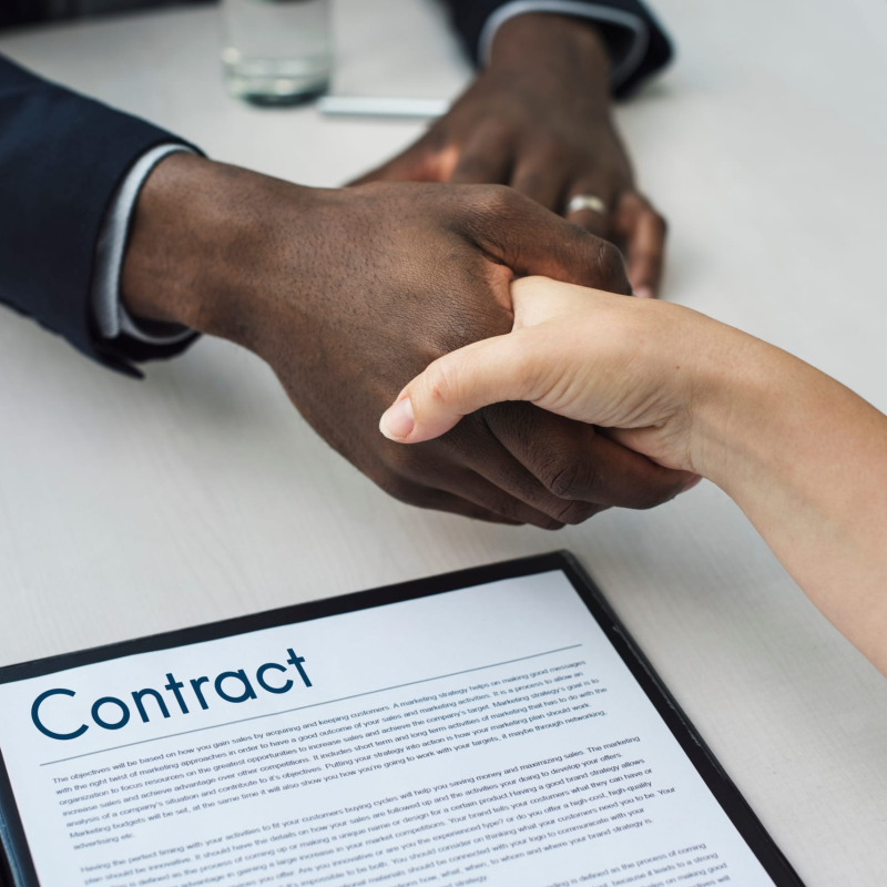 Application Form Hand Shake Agreement Concept Application Form Hand Shake Agreement Concept